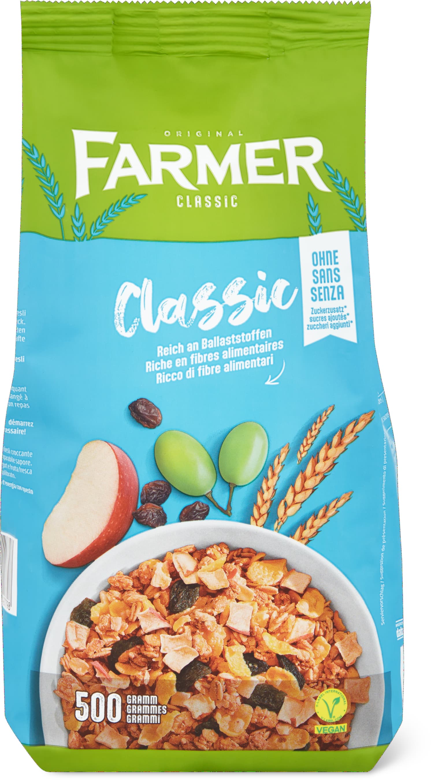 migros aufbewahrung Farmer Croc Knusper Müesli ohne Zuckerzusatz