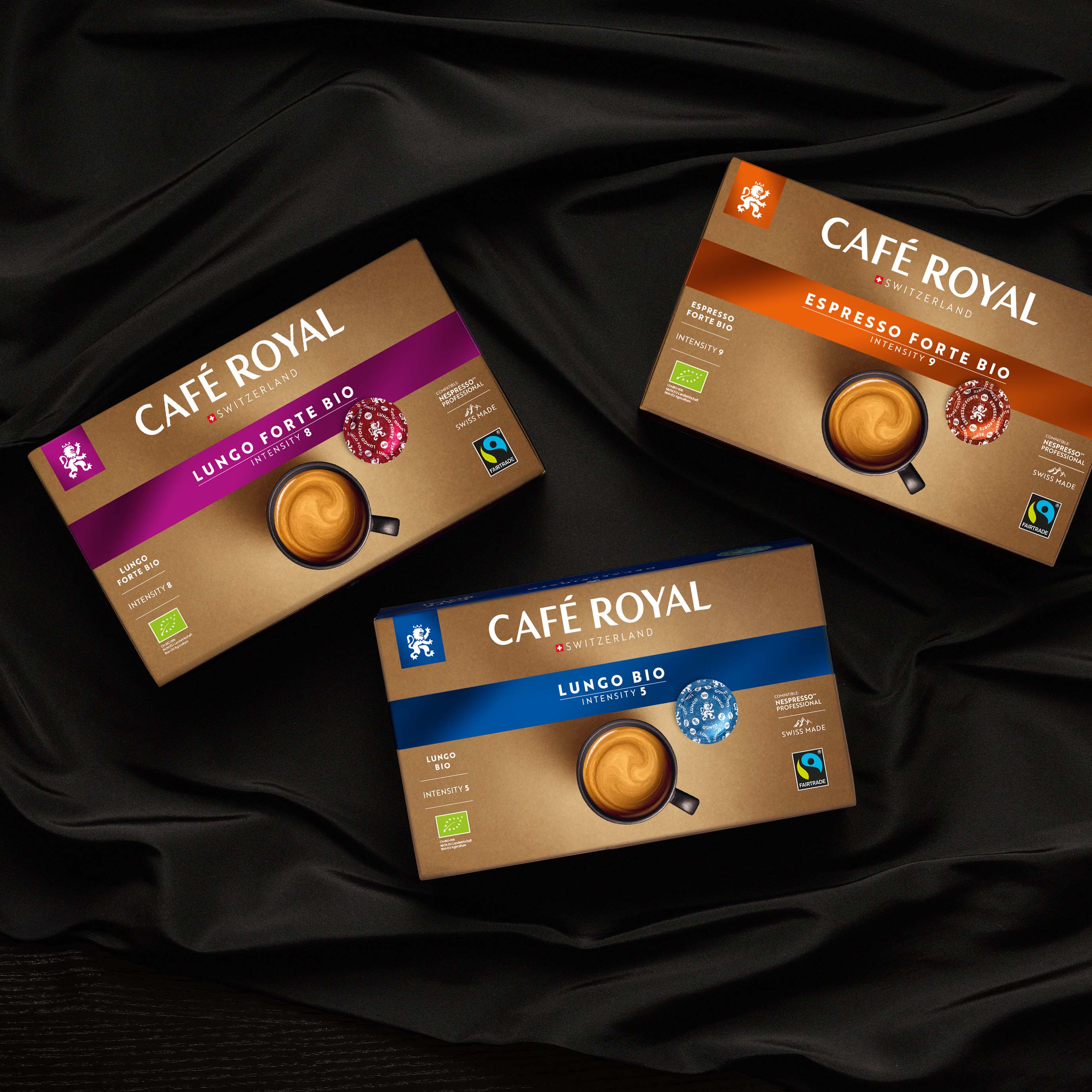 CAFÉ ROYAL PROFESSIONAL PADS BIO FAIRTRADE LUNGO