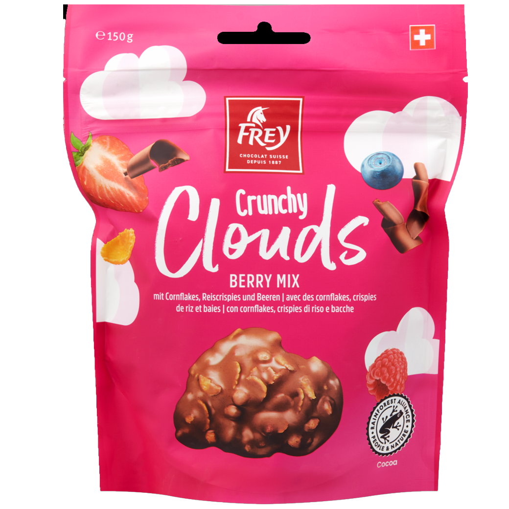 Frey Crunchy Clouds Berry Mix 150g