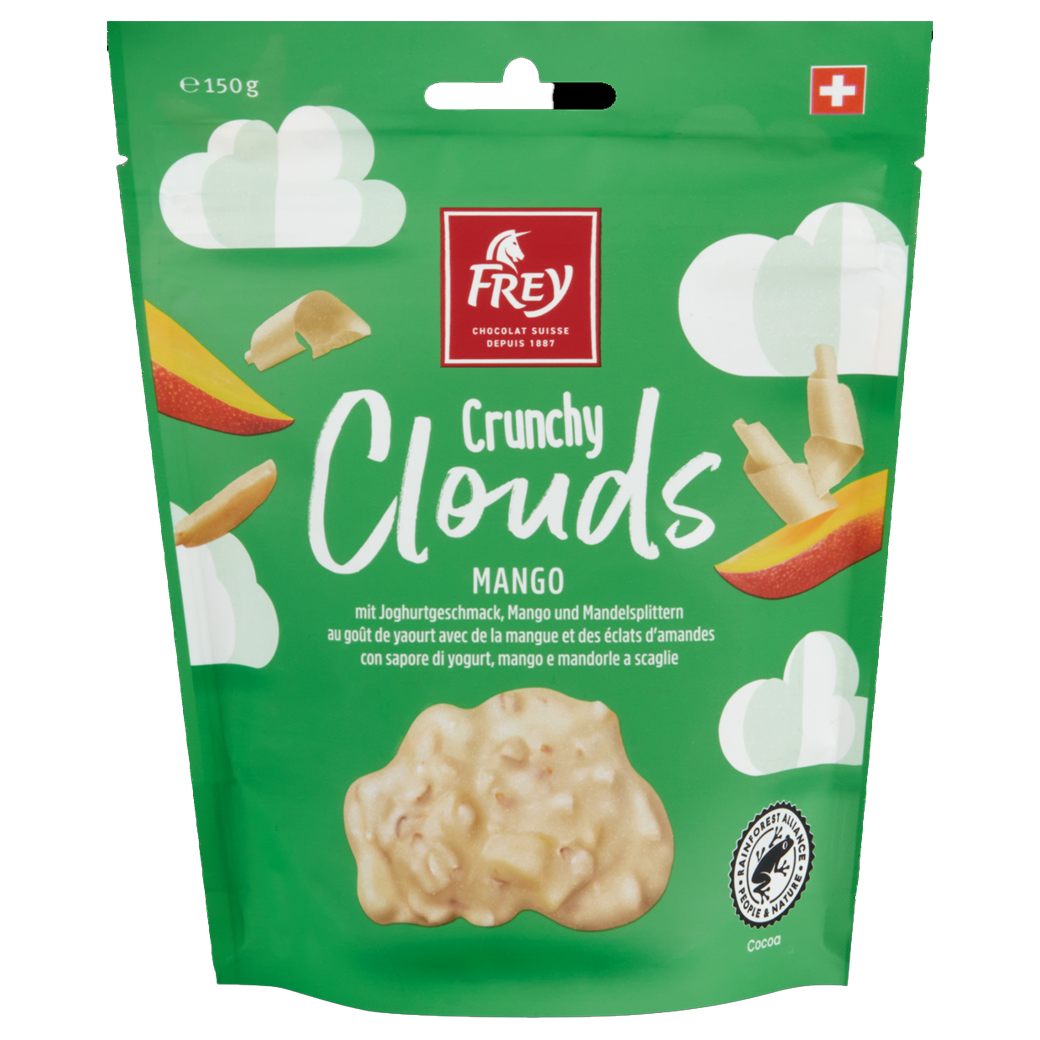 Frey Crunchy Clouds Mango 150g