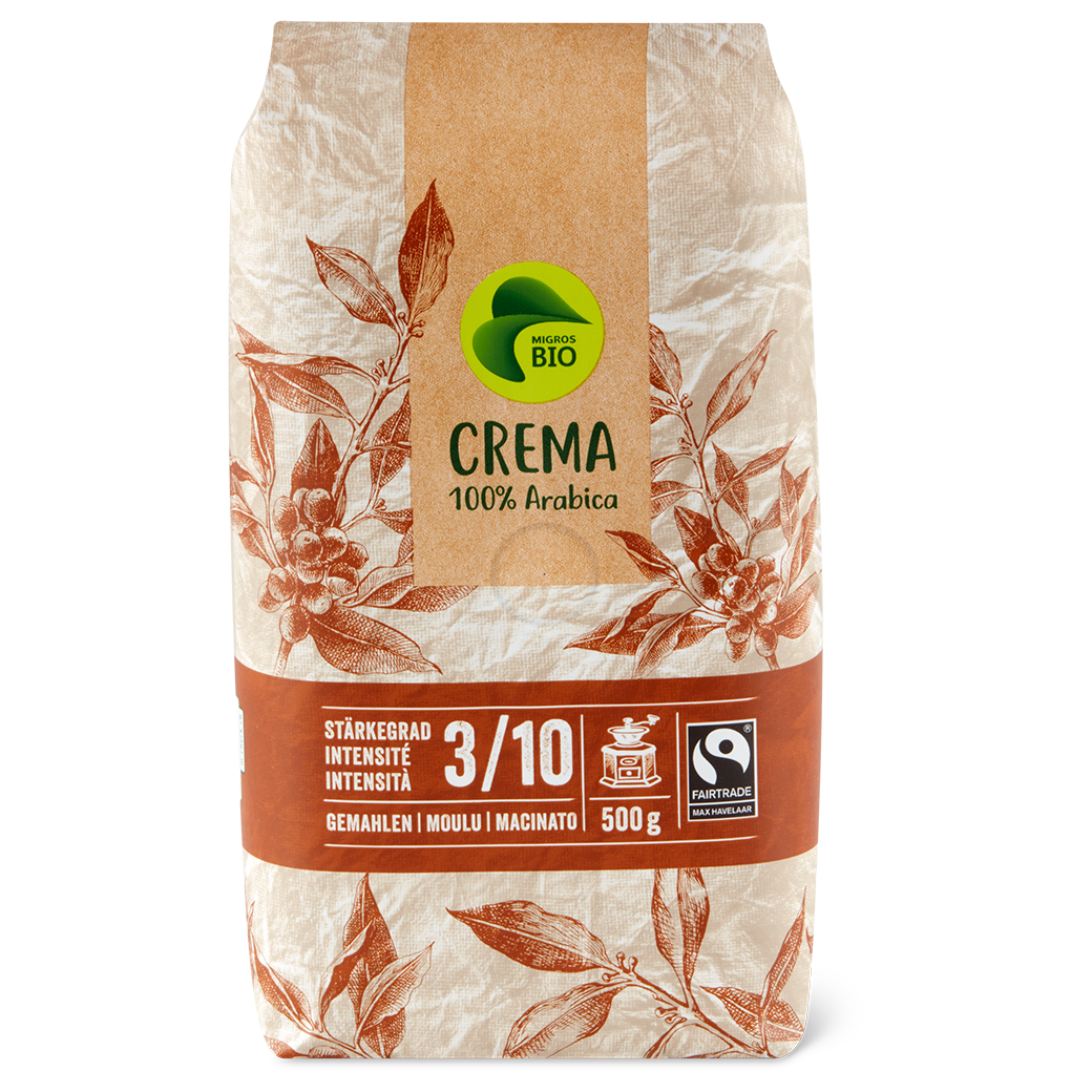 Bio Gemahlener Kaffee Crema - 500g