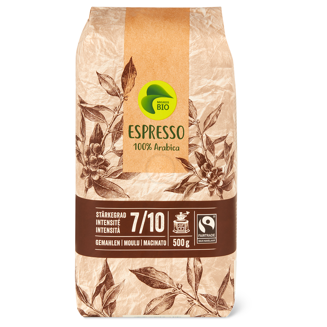 Bio Gemahlener Kaffee Espresso - 500g