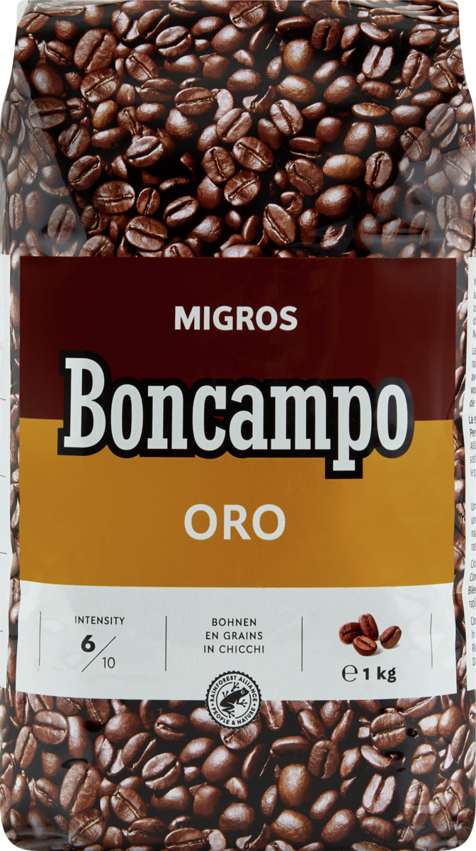 Kaffee Migros Boncampo Oro Bohnen 1kg