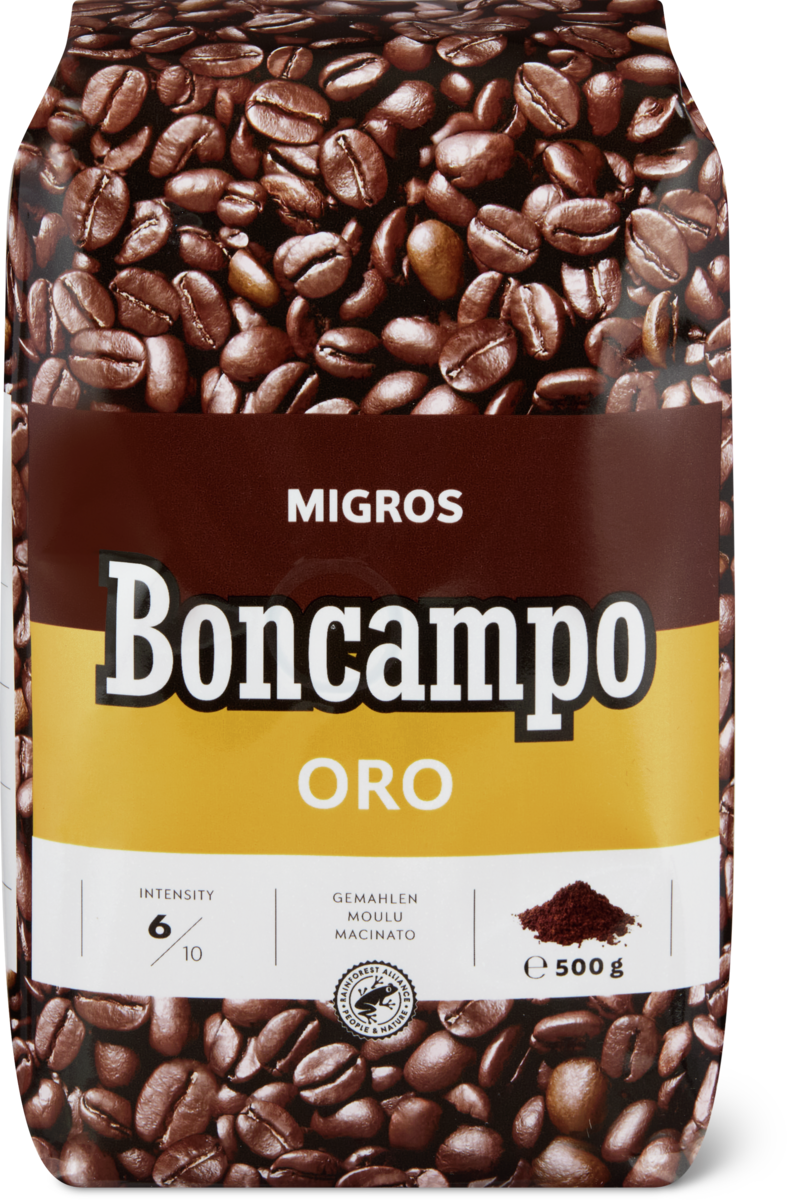 Kaffee Migros Boncampo Oro gemahlen 500g