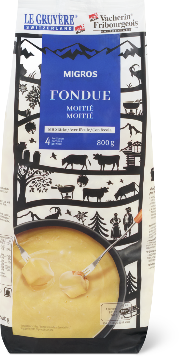 Frischfondue «Moitié-Moitié» - 800g