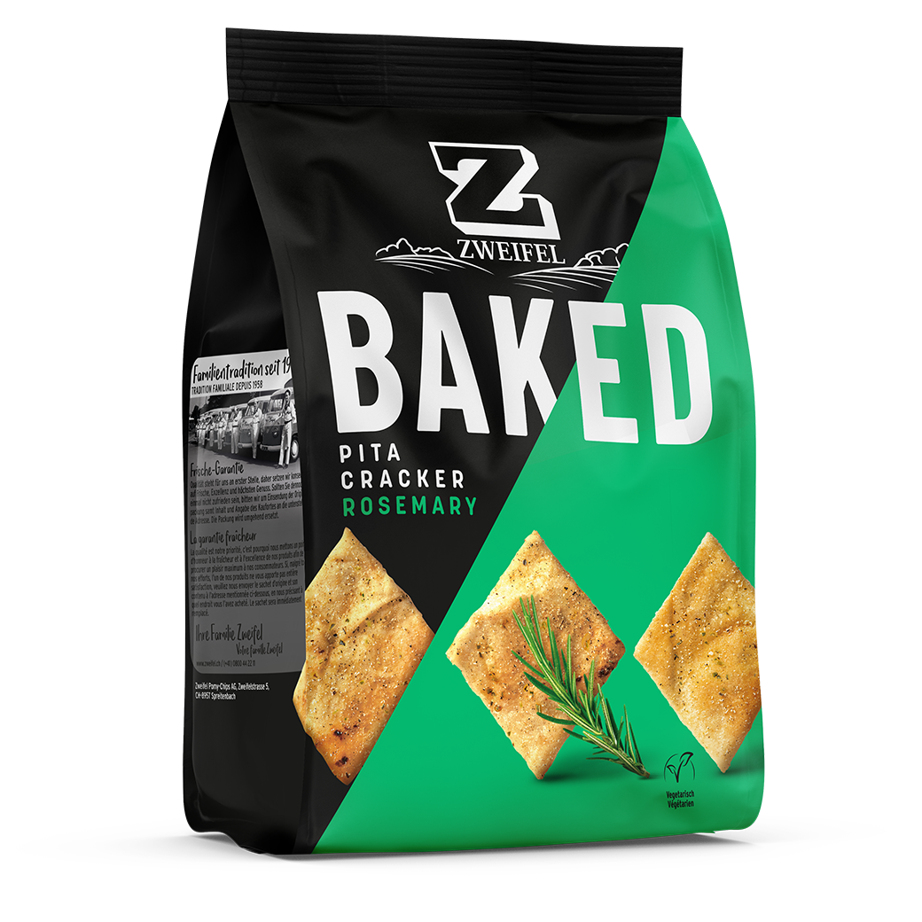 Zweifel Baked Cracker Pita Rosemary - 90g