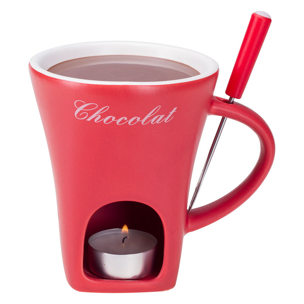 Schokoladenfondue-Tasse - Rot