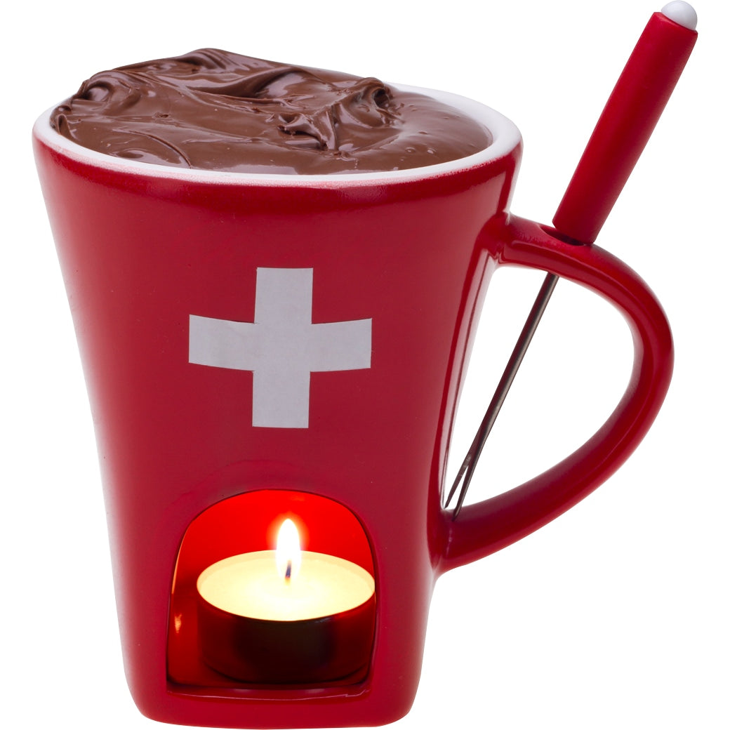 Schokoladenfondue-Tasse «CH-Kreuz» –