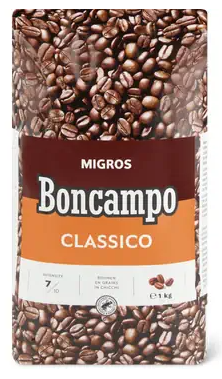 Kaffee Migros Boncampo Bohnen - 1kg