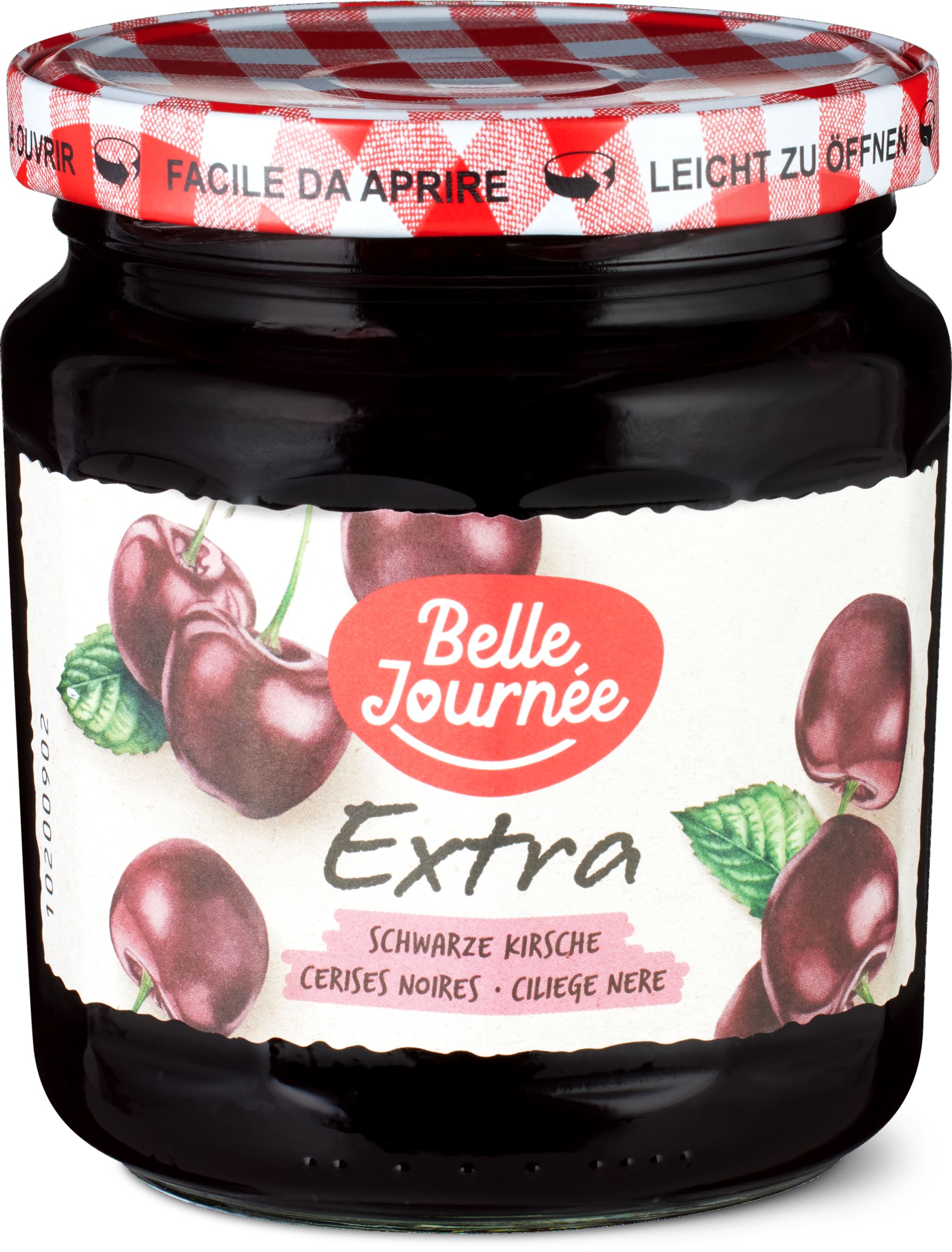 Belle Journée Konfitüre Extra Schwarze Kirschen - 500g