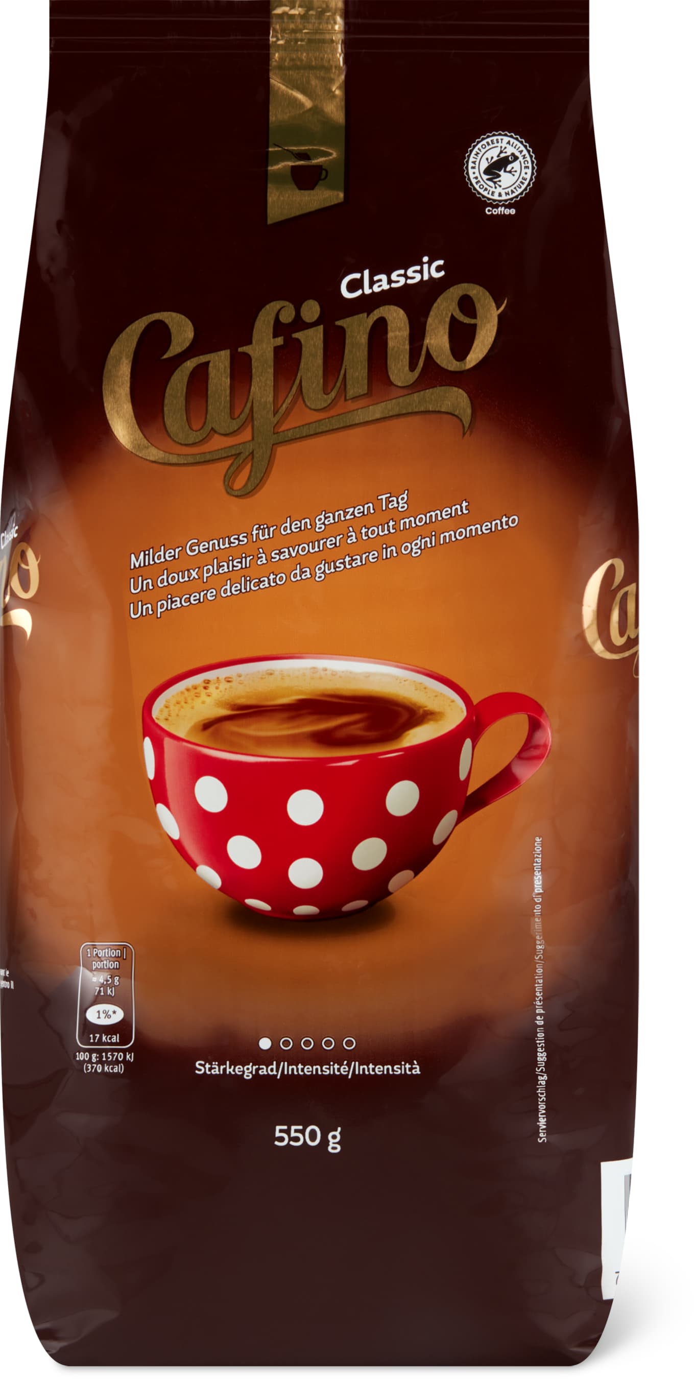 Kaffee löslich «Cafino Classic Nachfüllbeutel» - 550g