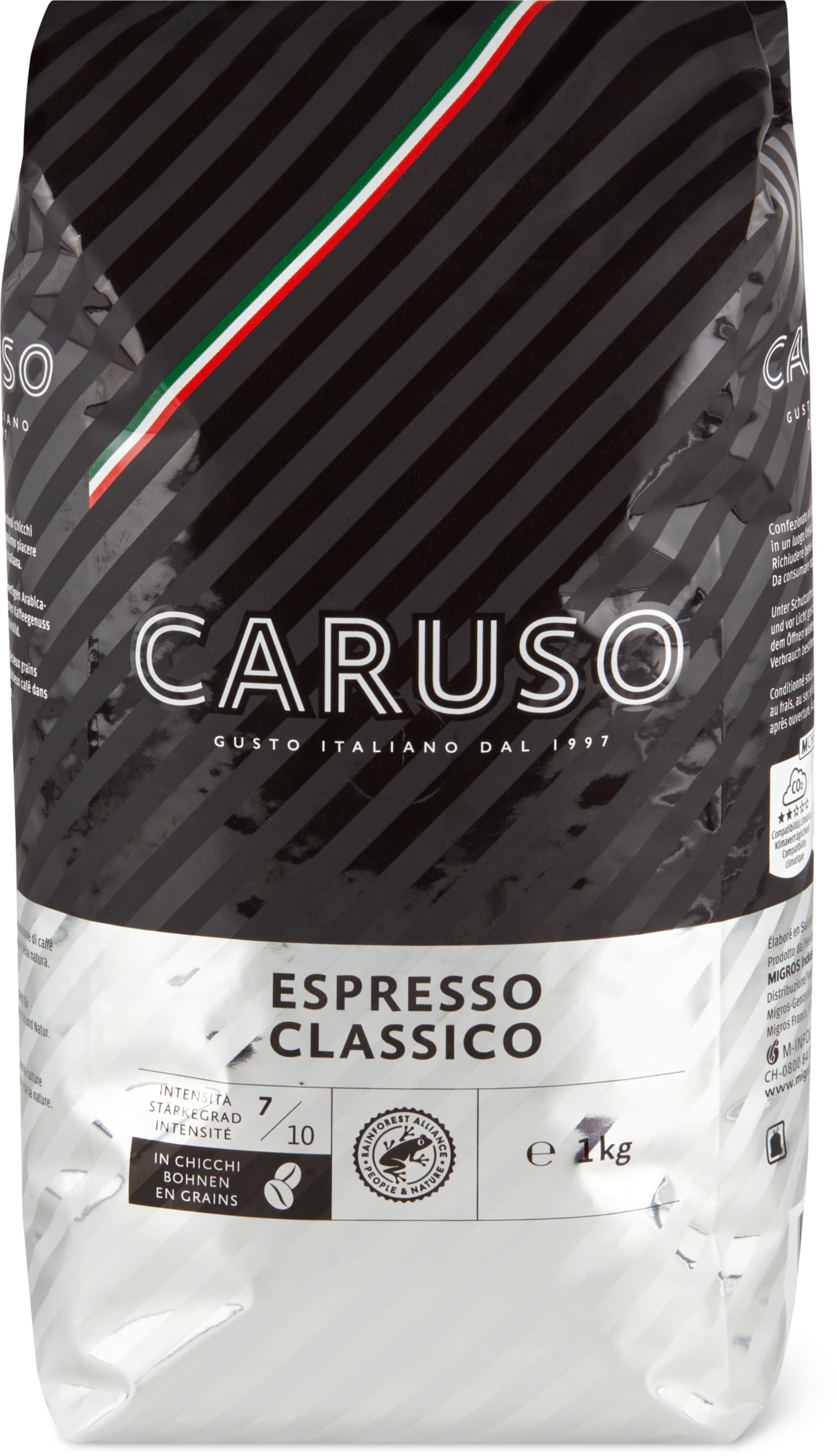 Kaffee Caruso Espresso «Classico Bohnen» - 1kg
