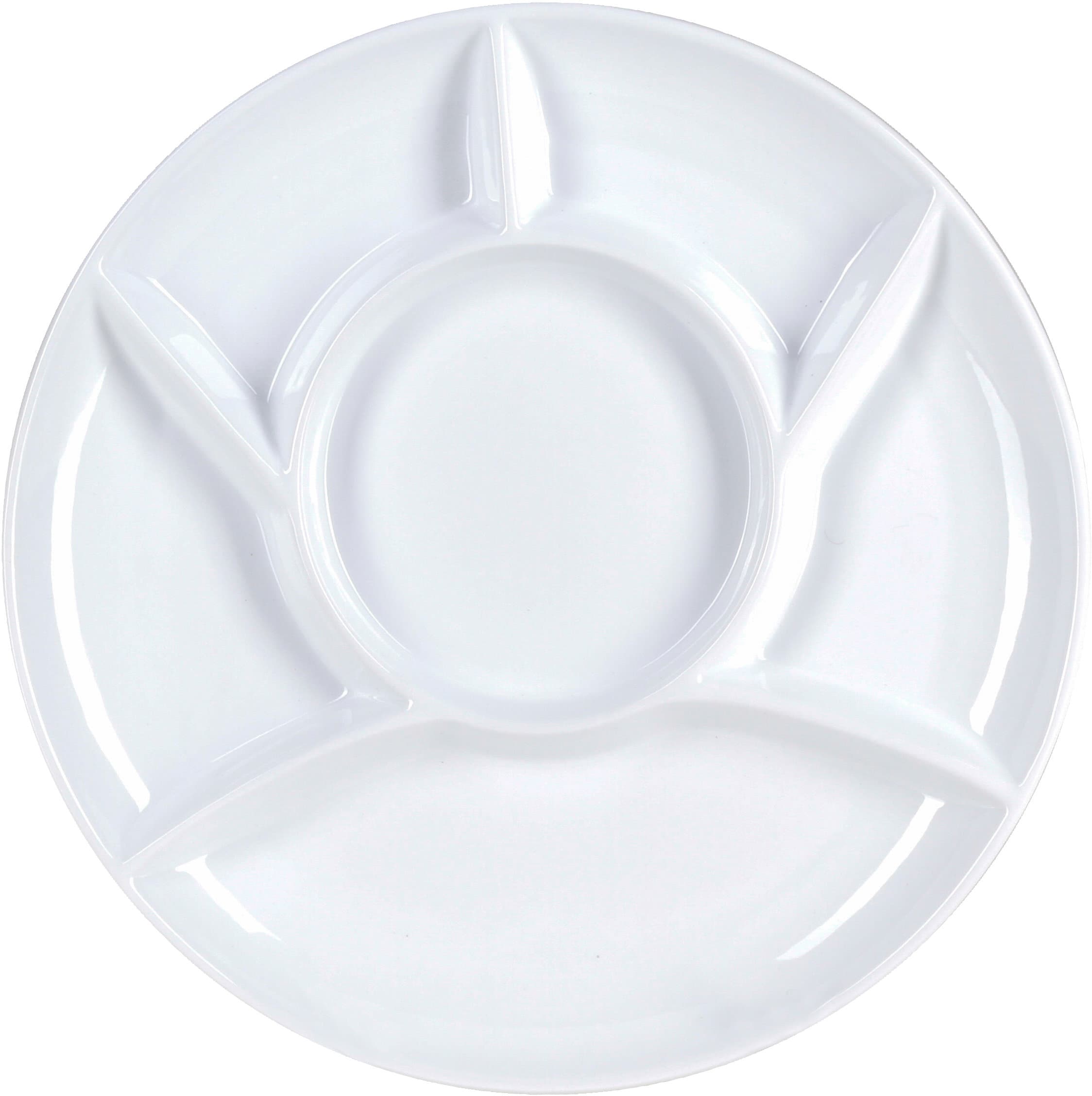 Fleischfondue-Teller weiss