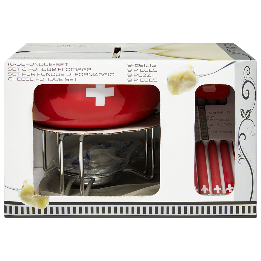 Käsefondue-Set «CH-Kreuz»