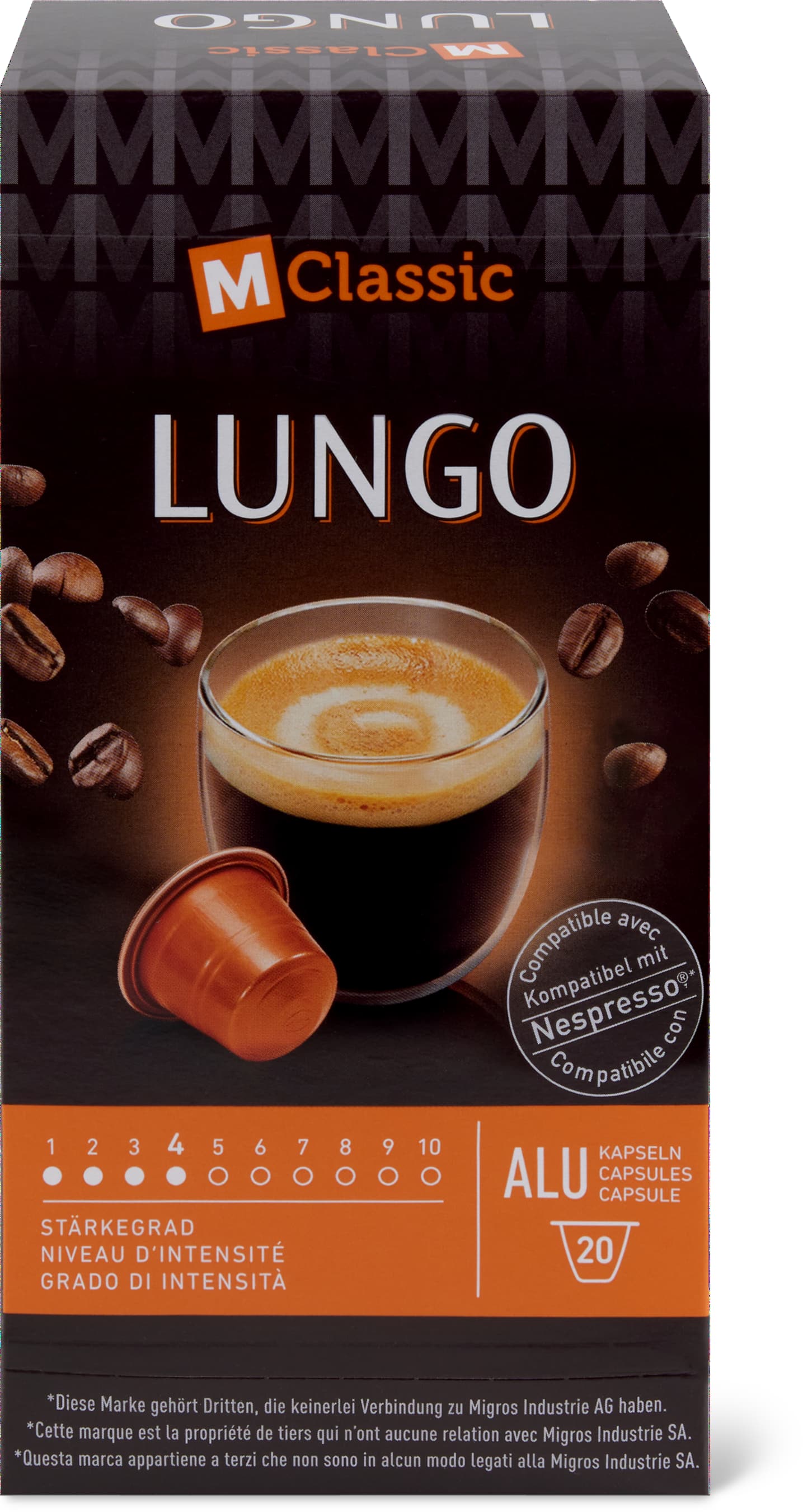 M-Classic Kaffeekapseln Lungo 20 Kapseln