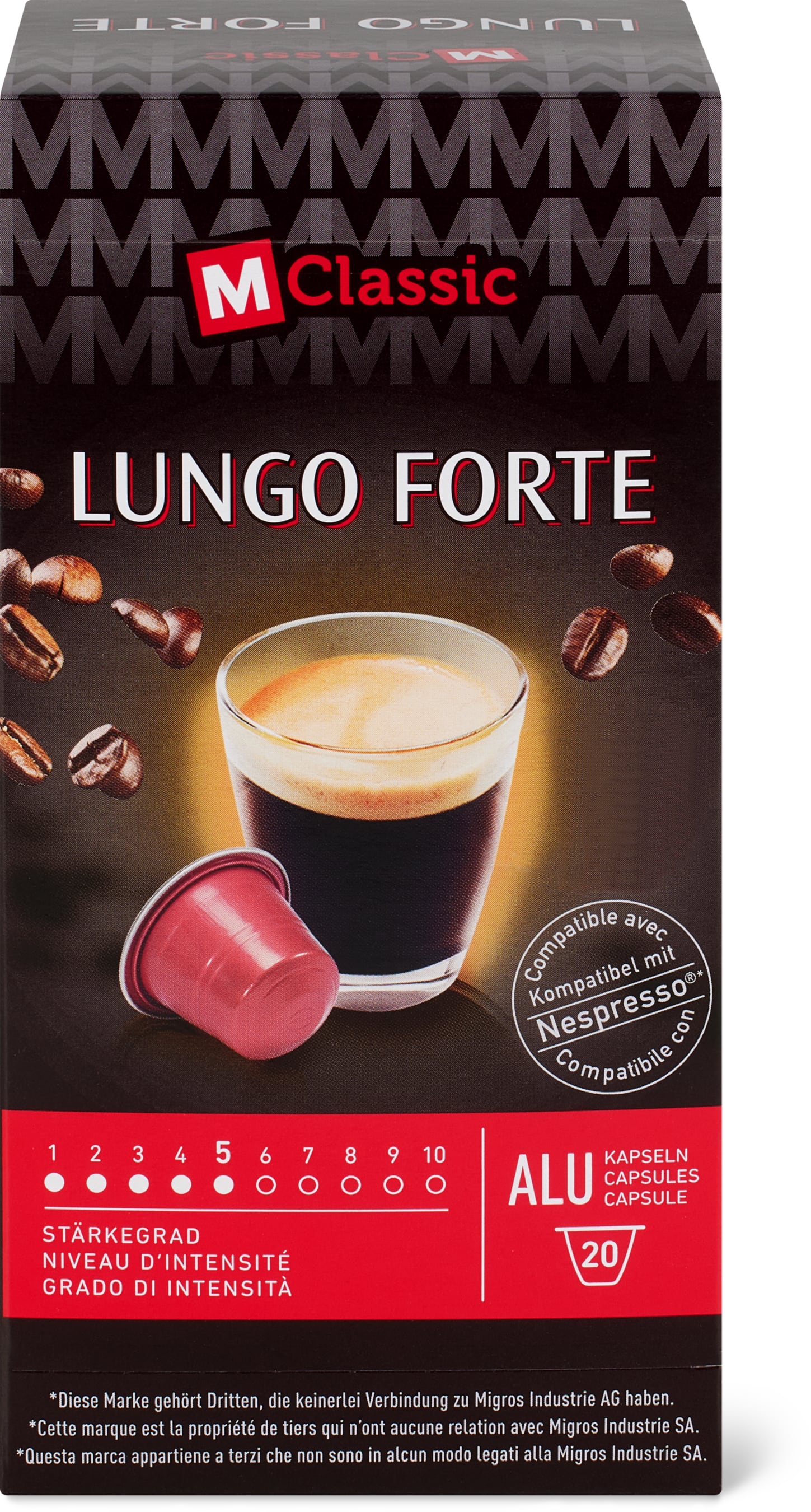 M-Classic Kaffeekapseln Lungo Forte 20 Kapseln