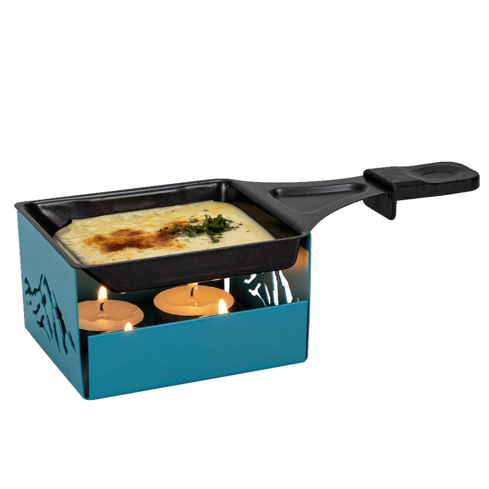 Mini Raclette mit Rechaudkerzen "Berge"