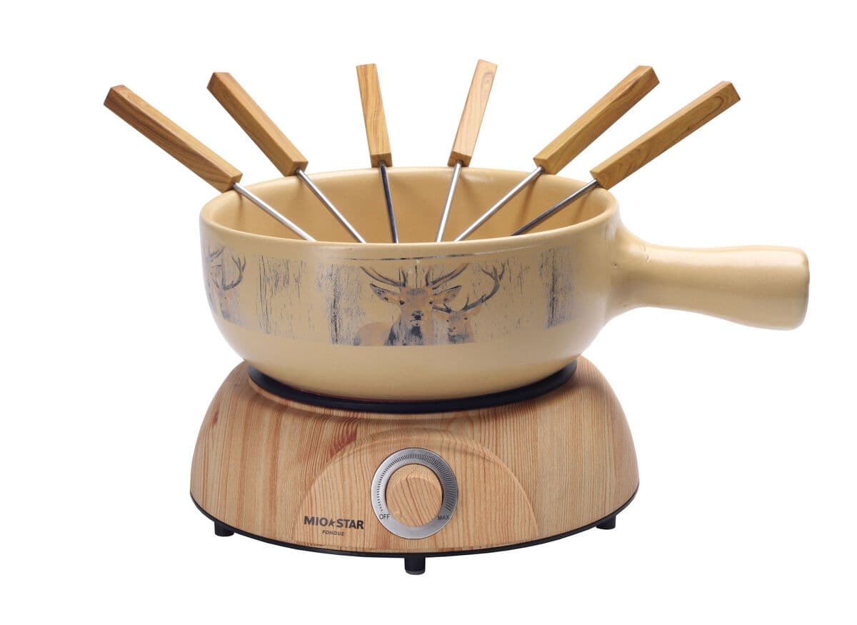 Käsefondue-Set Elektro "Hirsch Paar" Ø 22 cm