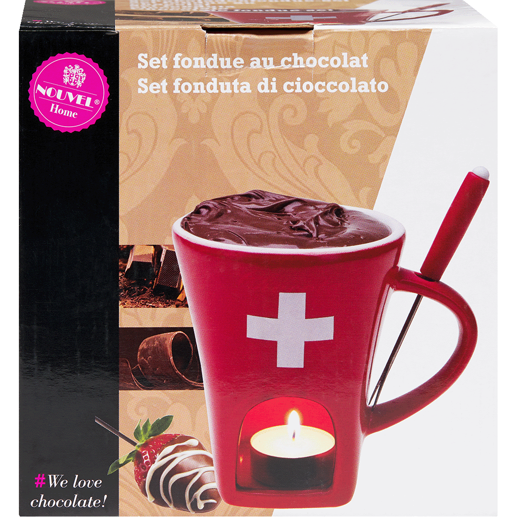 Schokoladenfondue-Tasse «CH-Kreuz» –