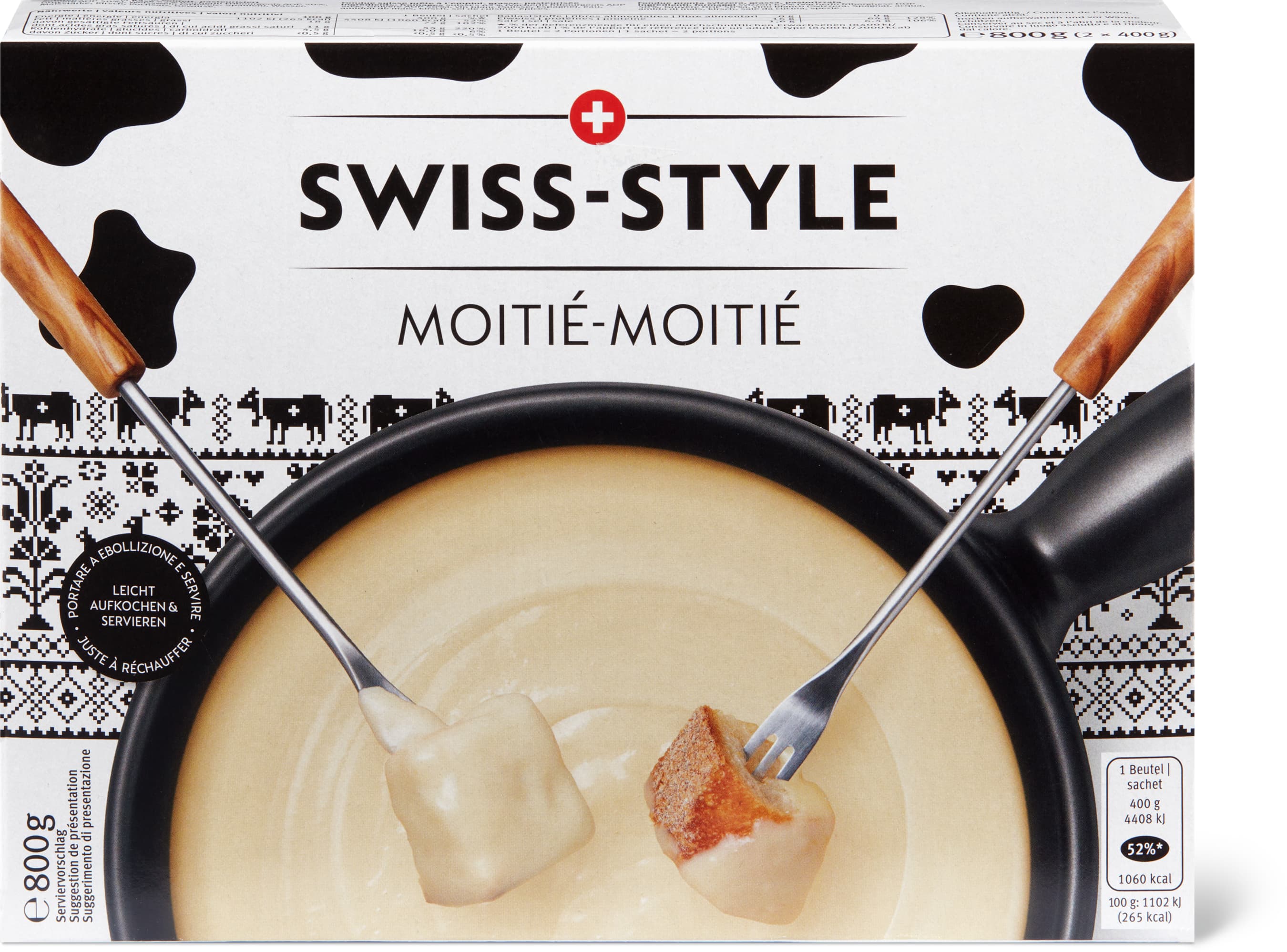 Fondue Swiss Style «Moitié-Moitié» - 800g