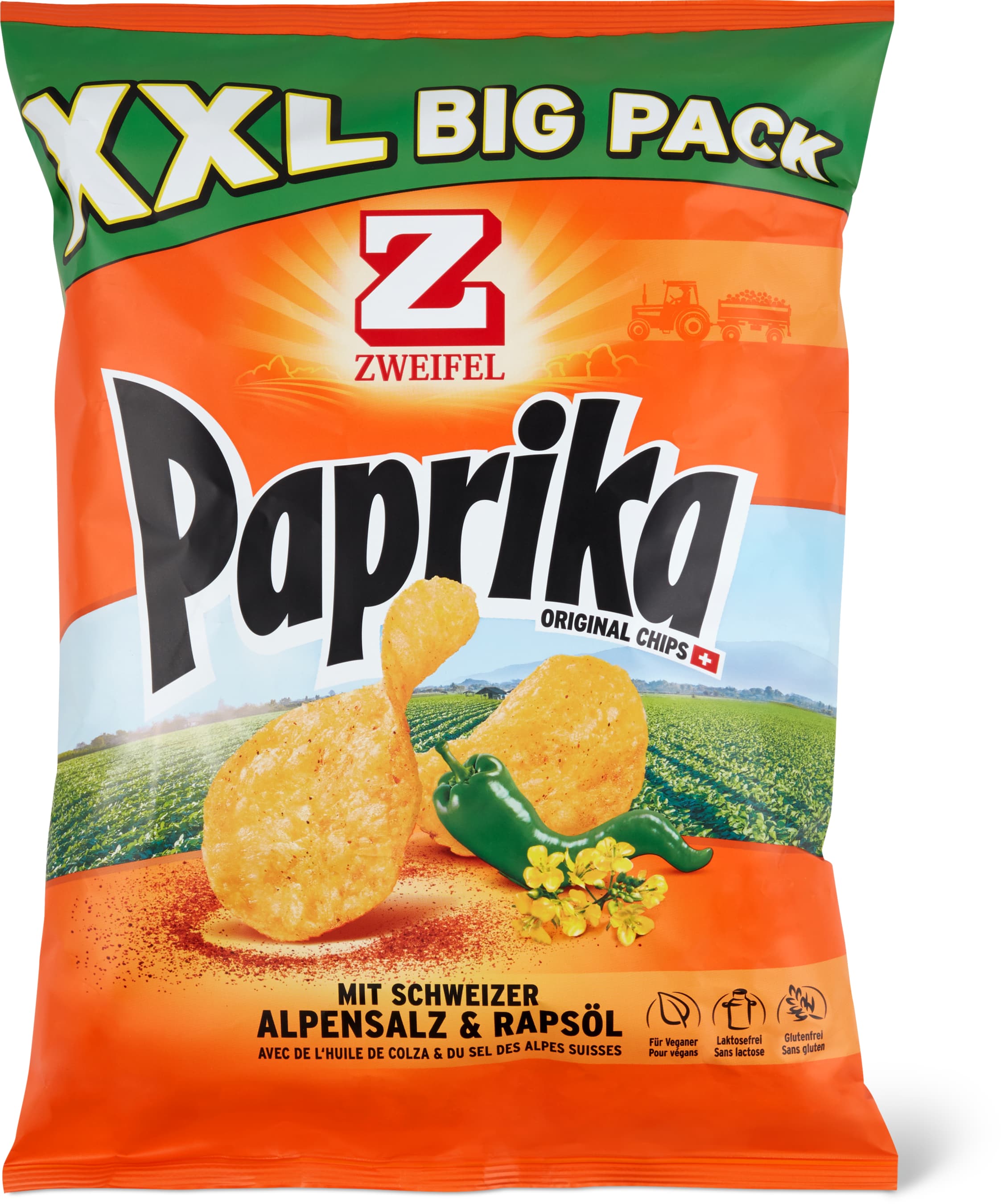 Zweifel Chips Original Paprika Big Pack XXL 380g
