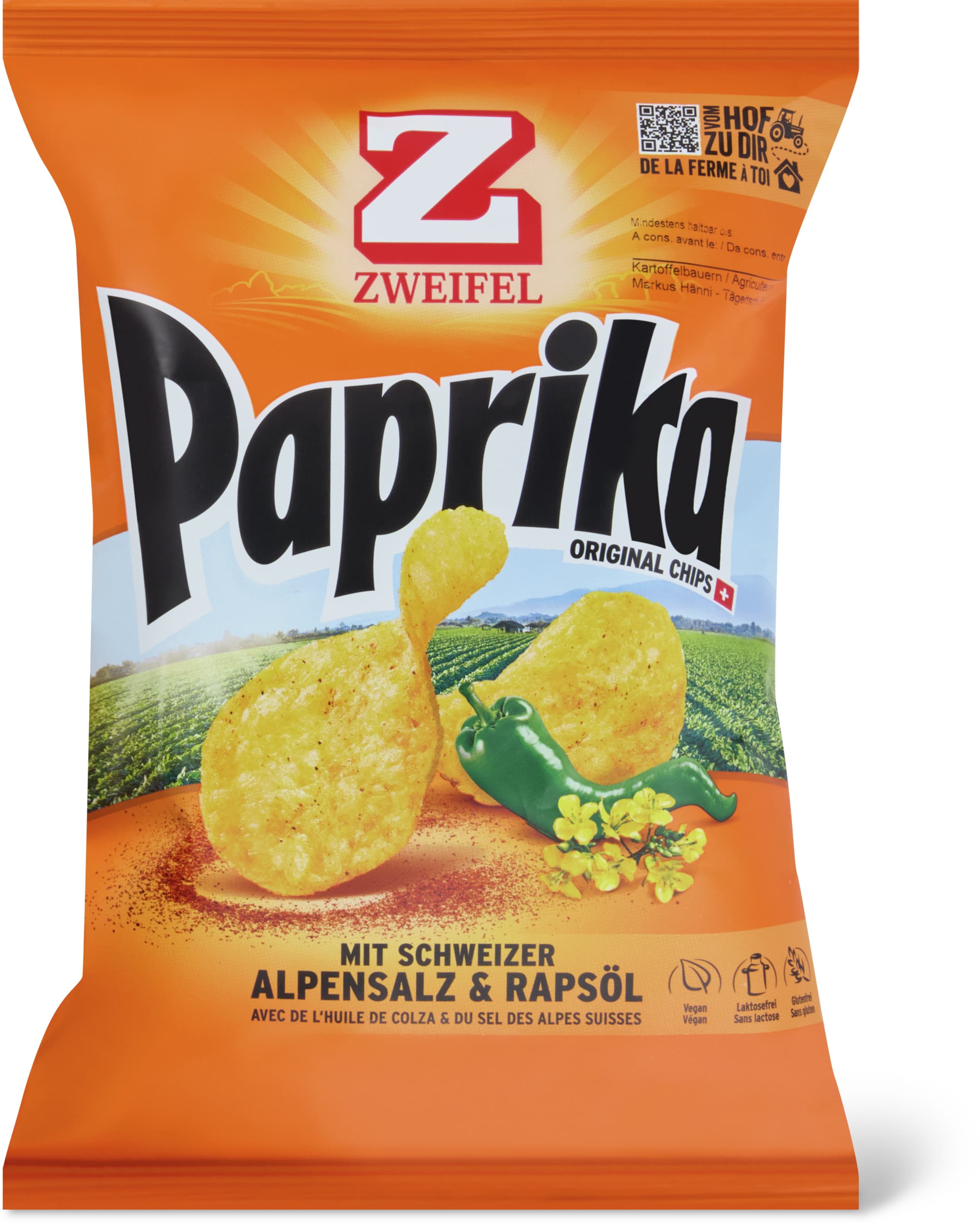 Zweifel Chips Paprika - 90g
