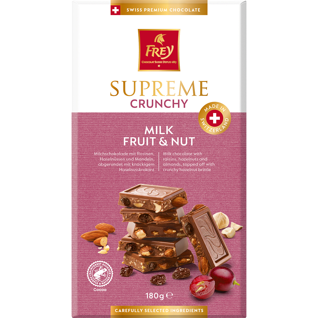 Frey Supreme Crunchy Milk Fruit&Nut -180g