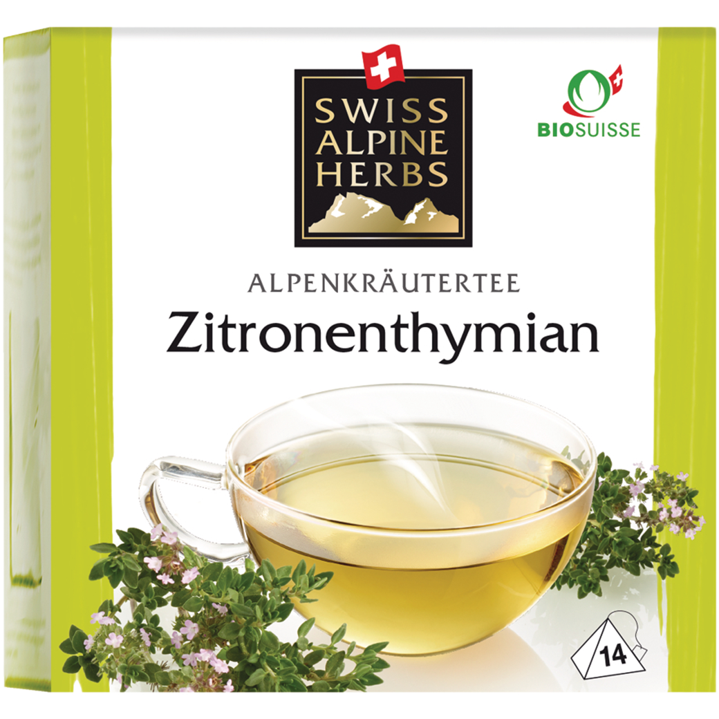 Swiss Alpine Herbs Bio Tee Zitronenthymian 14x1g