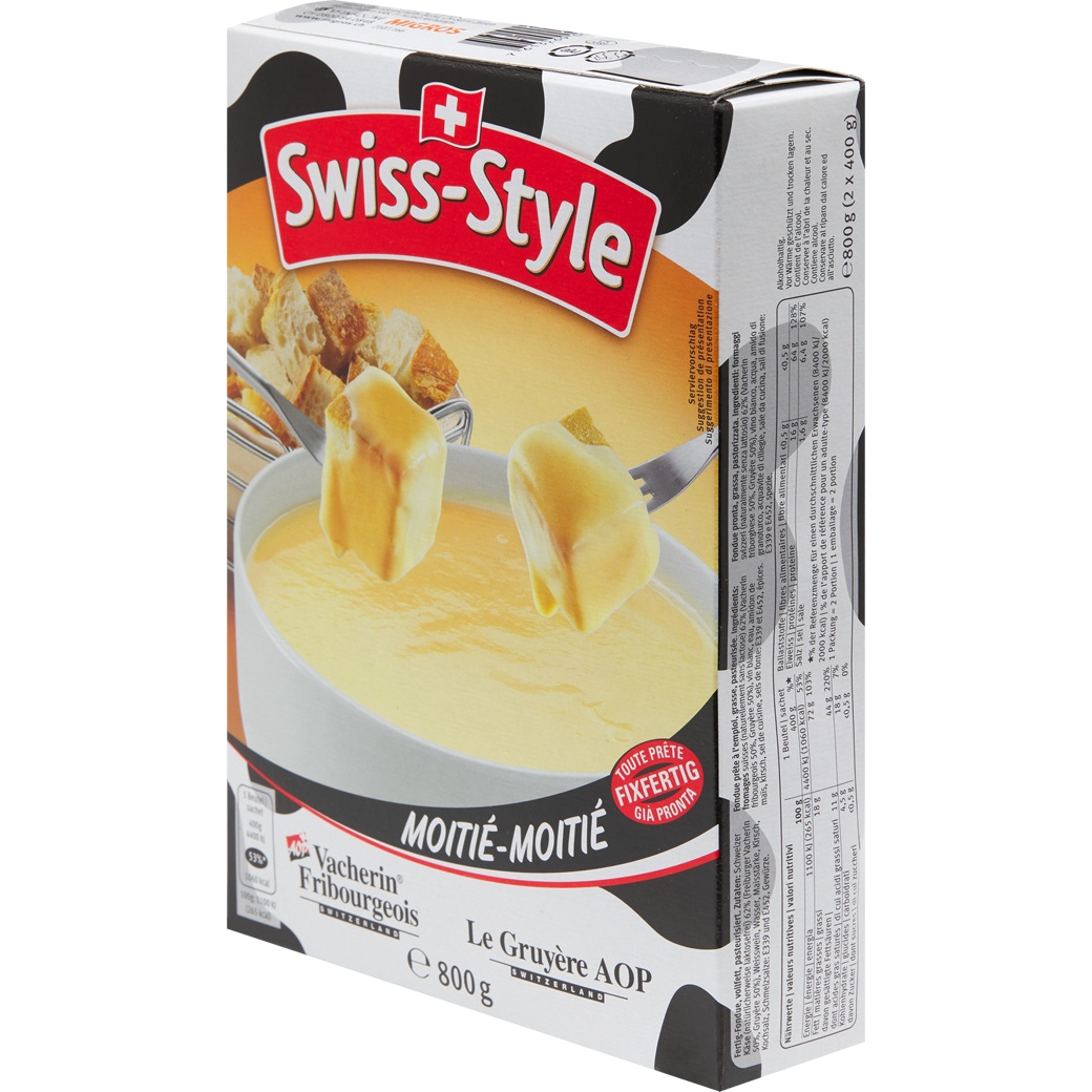 Fondue Swiss Style 'Moitié-Moitié'