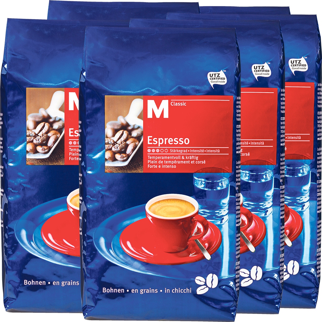 Kaffee Espresso 'M-Classic Bohnen' 8x1kg