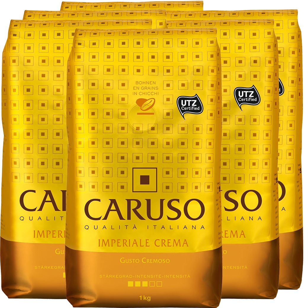Kaffee Caruso 'Imperiale Crema' Bohnen 8x1kg