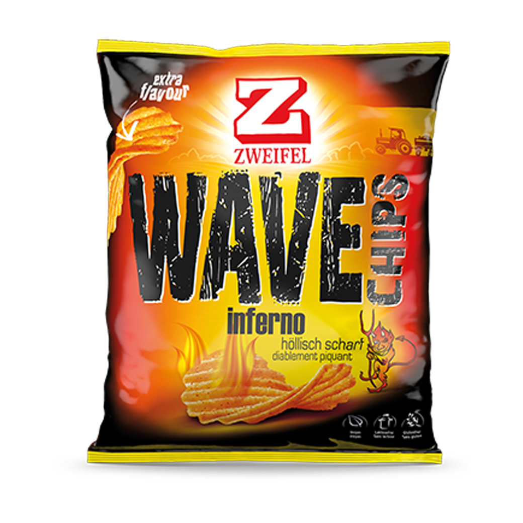 Zweifel Wave Chips Inferno -120g