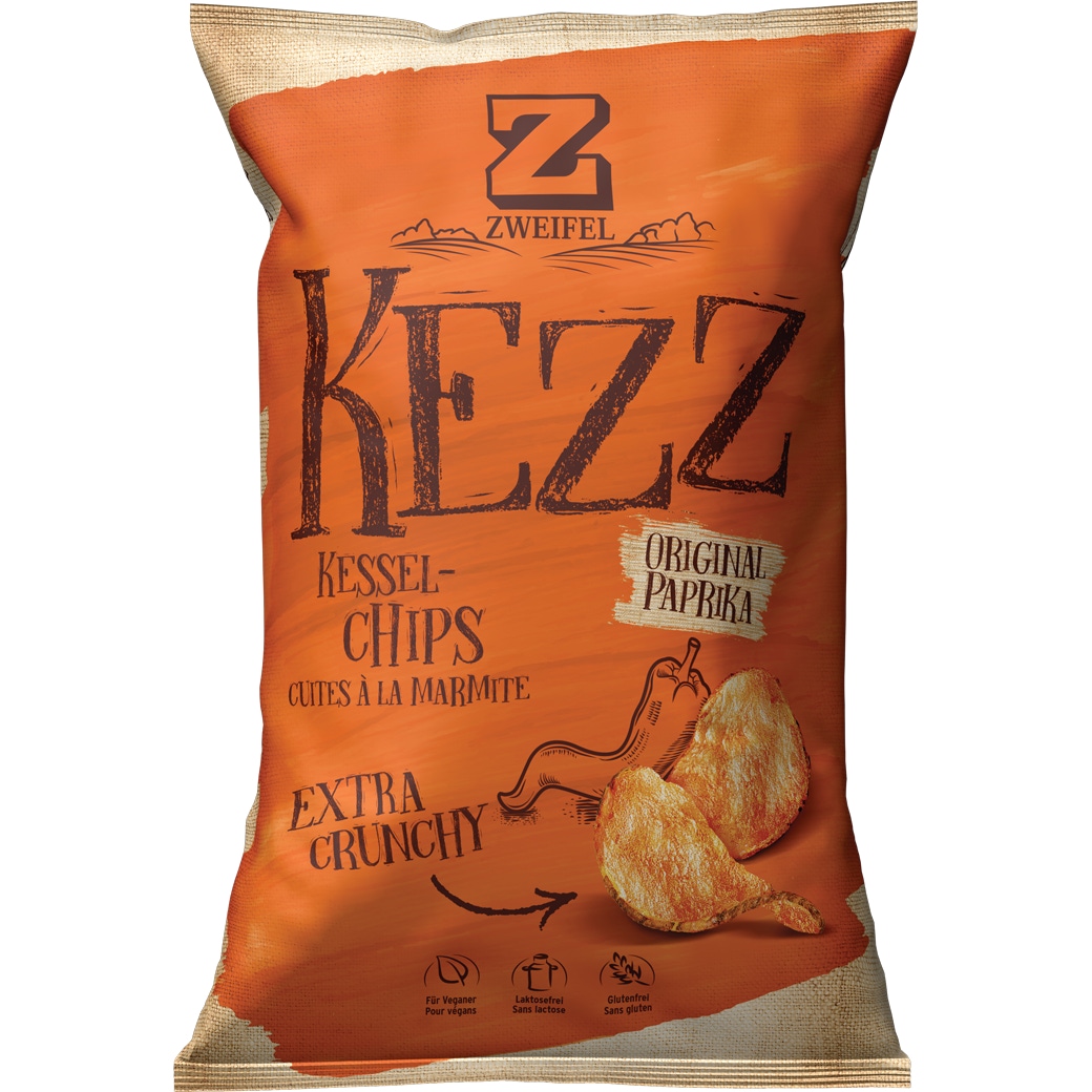 Zweifel KEZZ Extra Crunchy Chips Paprika - 110g