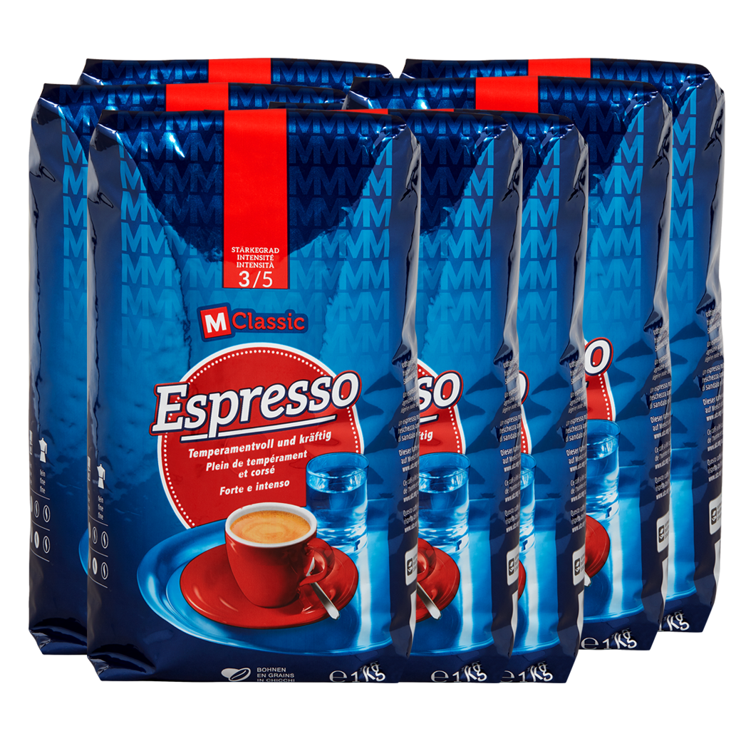 Kaffee Espresso «M-Classic Bohnen» - 8x1kg