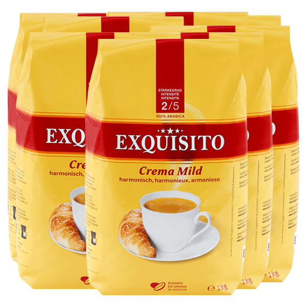 Kaffee Exquisito Bohnen - 8x1kg
