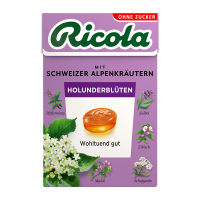 RICOLA Holunderblüten - ohne Zucker - Box - 50g